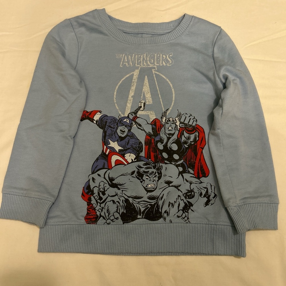 Marvel Avengers Light Blue Kids Sweatshirt